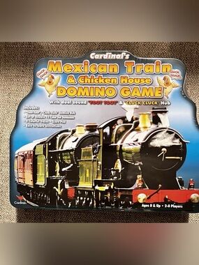 Cardinal's Mexican Train & Chicken House Domino Game w/ Sound Hub Factory Sealed